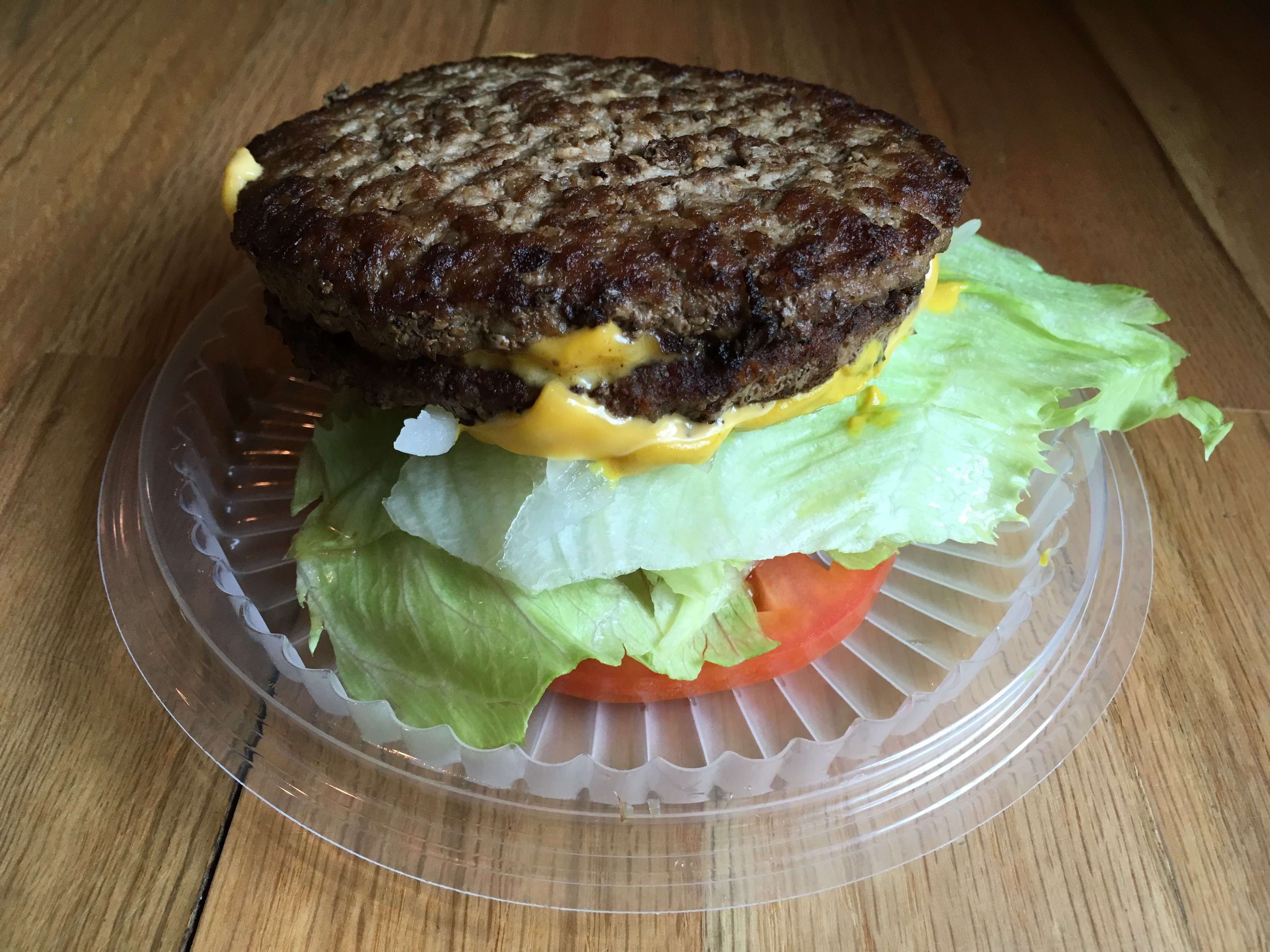 Jack in The Box Low Carb Keto Double Jack Burger.