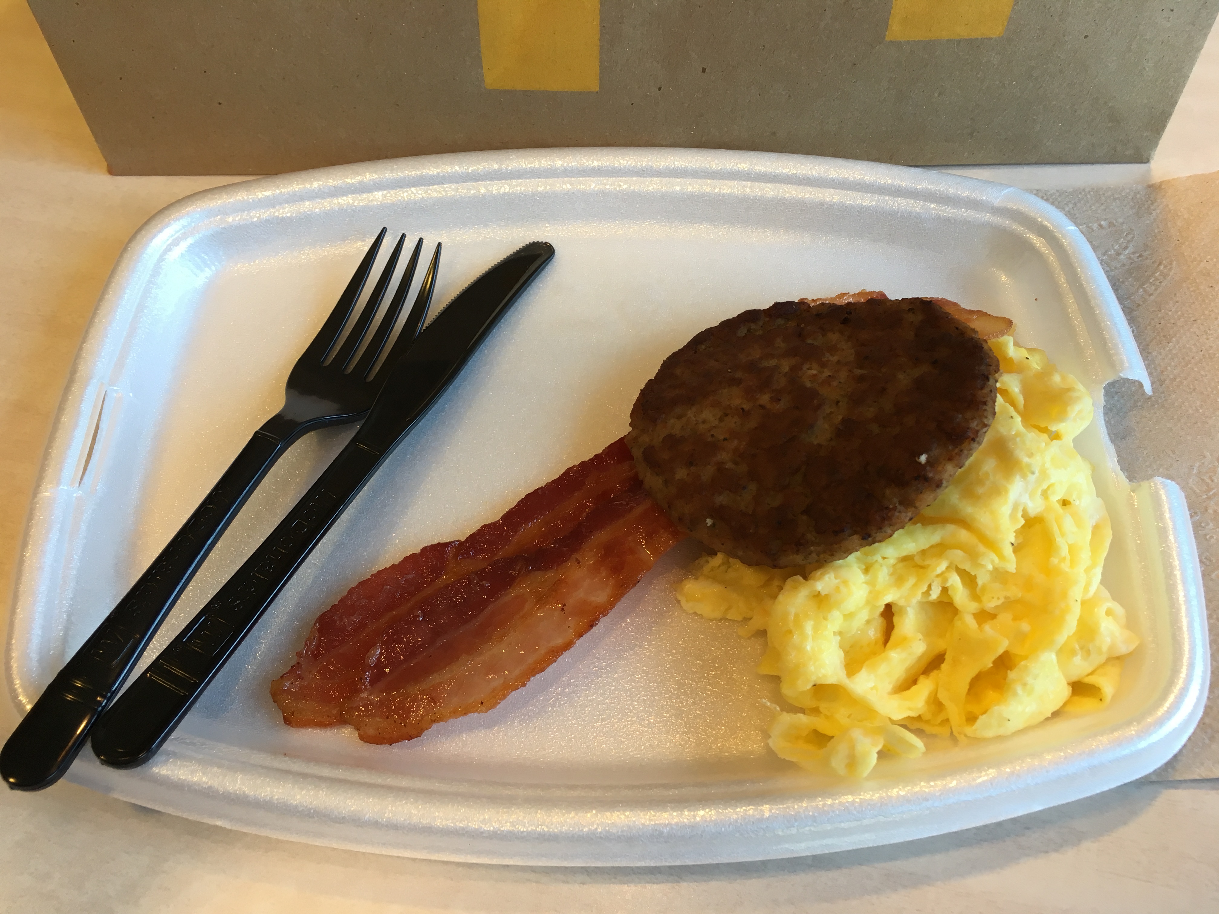 Low Carb McDonalds Breakfast Platter