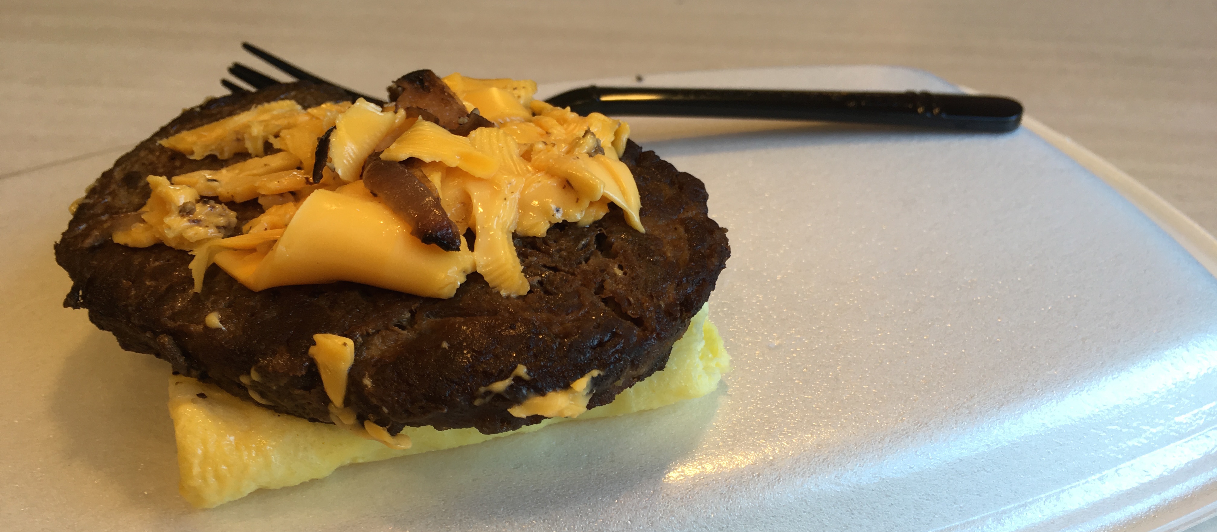 Low Carb McDonalds Steak Egg and Cheese Biscuit