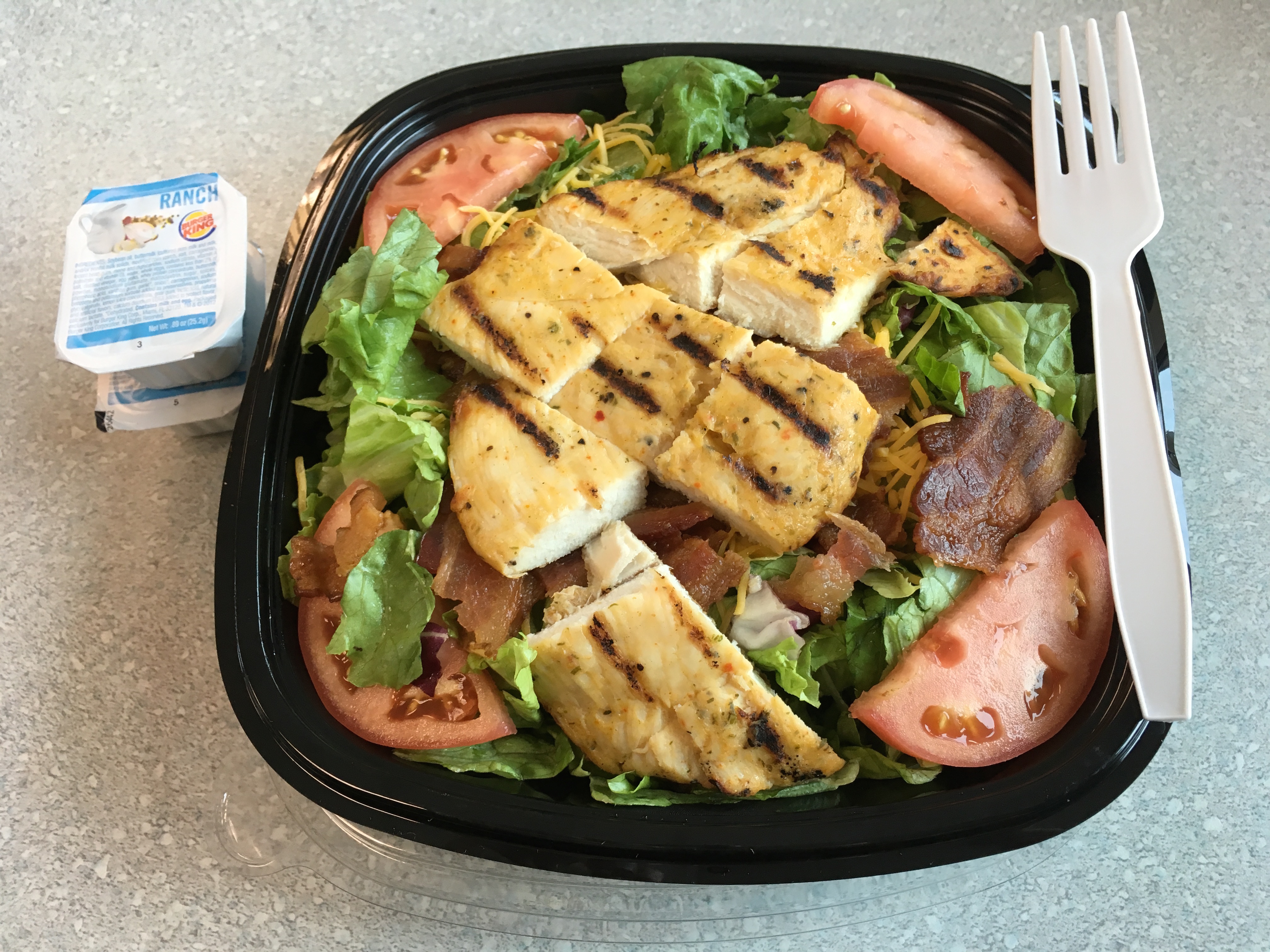 Low Carb Burger King Grilled Chicken Club Salad