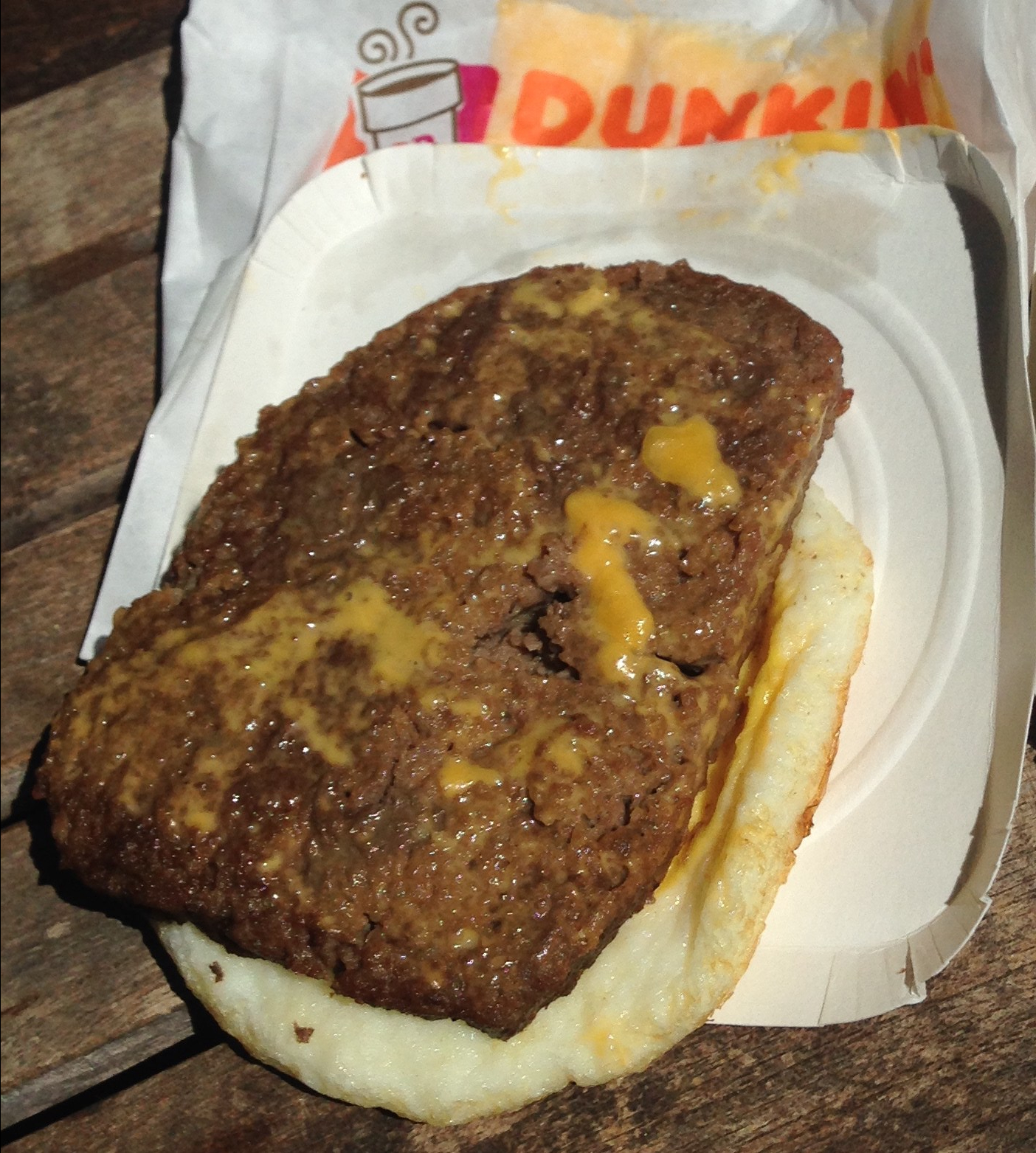 Low Carb Dunkin Donuts Angus Steak Egg & Cheese