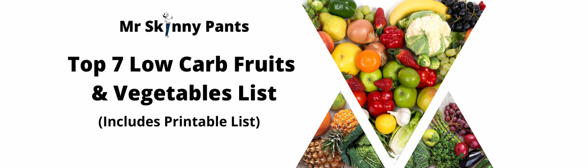 low carb fruits and vegetables printable list